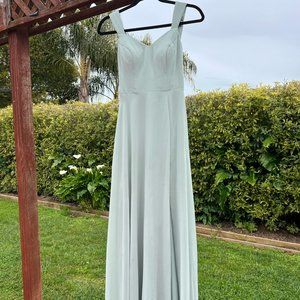 Azazie Dress - Dusty Sage - Formal Event Dress - Size 0
